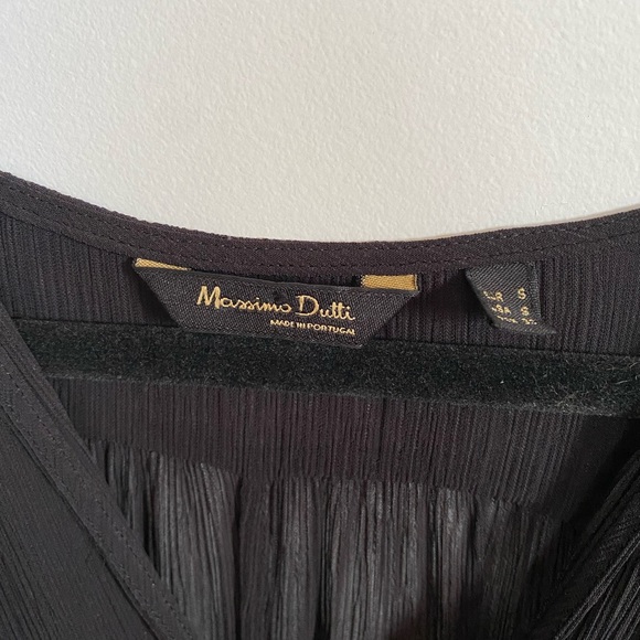 NWOT Massimo Dutti evening black long dress - Picture 7 of 8